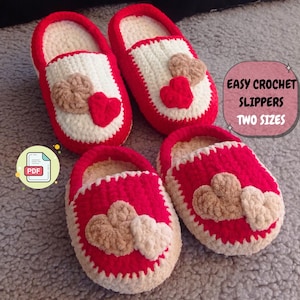 Haakpatroon fluwelen pantoffels: eenvoudige winterpantoffel DIY (pdf-patroon)