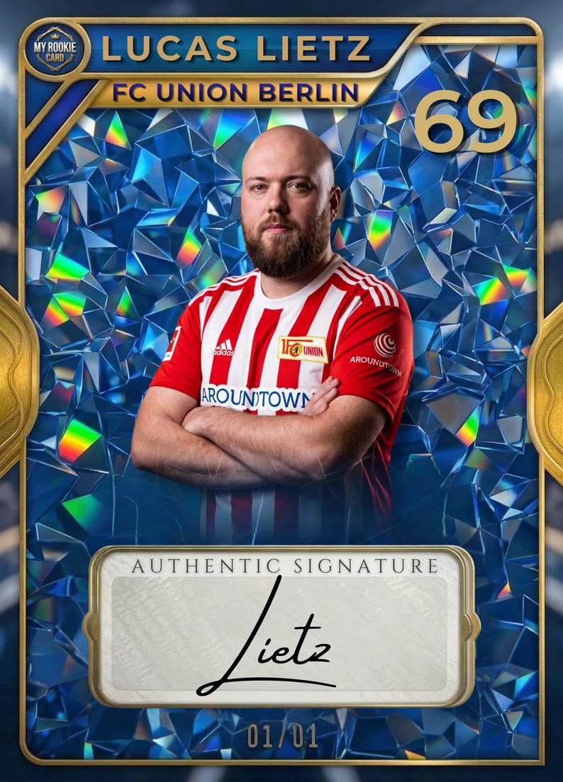 Personalized football card in a magnetic case – a unique gift for football-loving kids image 12