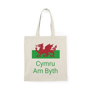 Tote Bag, Wales Forever, 100% Natural Cotton Tote Bag