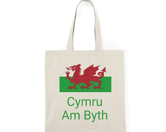 Sac fourre-tout, Wales Forever, sac fourre-tout en coton 100% naturel