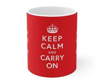 Coffee Cup, Keep Calm and Carry On Mug