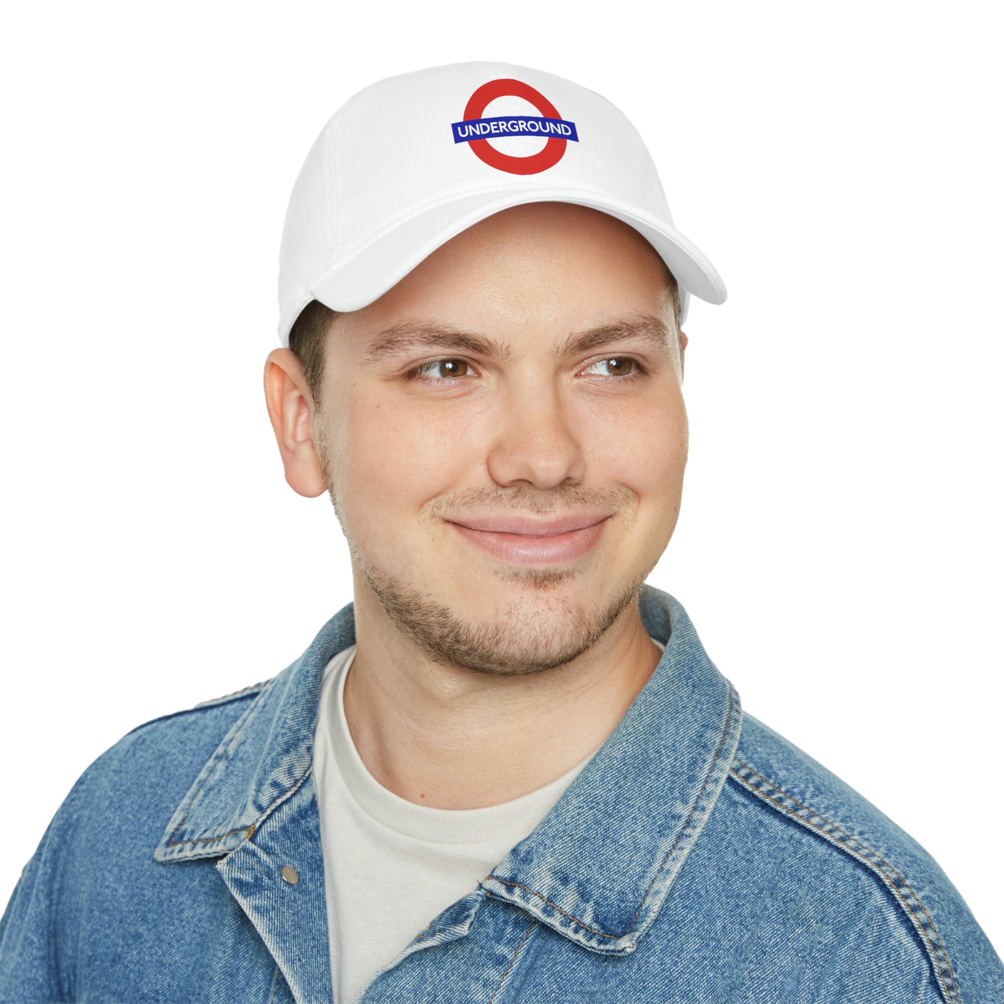 キャップ LONDON UNDERGROUND Vintage pattern capGrey Baseball Cap, London Underground, Low Profile Baseball Cap
