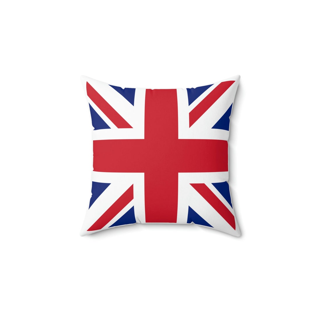 Pillow, Union Jack British Flag, Home Decor 14x14 Pillow Etsy