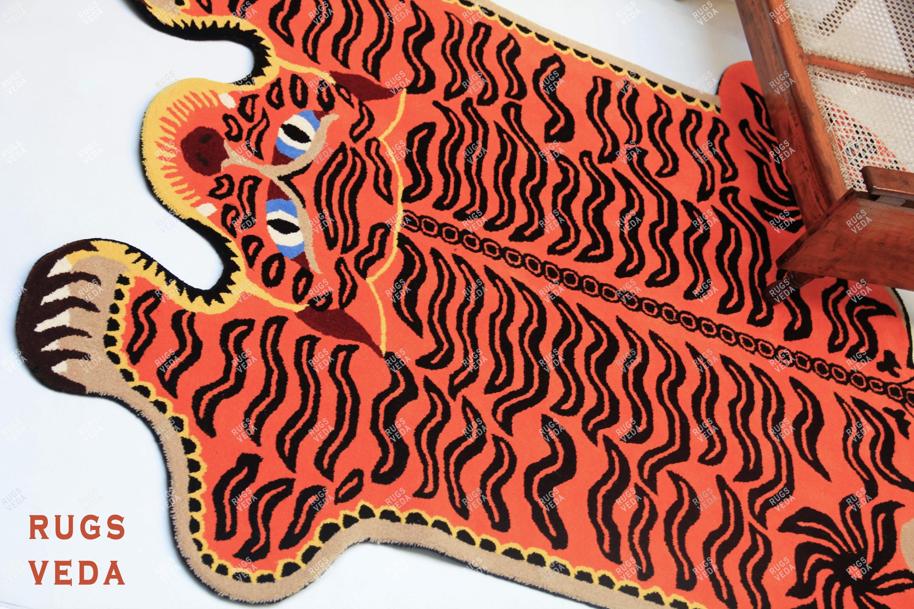Timboon Rug Tibetan Tiger Handmade Tufted Rug for Living Room Bedroom Kids Room in ...