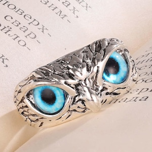Vintag 925 Sterling Silver Eagle Head Ring，Mens Eagle Head Ring, Birthstone Eagle Ring, Retro Style Eagle Ring, Handcrafted Gift for Her