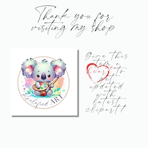 Puede incluir: Un lindo koala de dibujos animados sosteniendo un pincel y una paleta, rodeado de flores de acuarela. El texto "Koalafied ART" est&aacute; escrito debajo del koala.