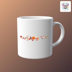 Autumn Floral Border Clipart Collection for Instant Download - Perfect for Sublimation Design Projects