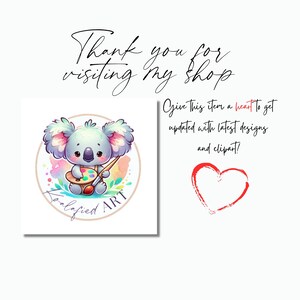 K&ouml;nnte beinhalten: Ein Cartoon-Koala, der einen Pinsel und eine Palette h&auml;lt, umgeben von bunten Aquarellspritzern. Der Text "Koalafied ART" ist in einem Kreis um den Koala geschrieben.
