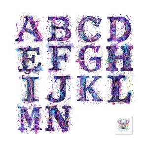 Sparkle Script Letters - Imágenes Prediseñadas del alfabeto de letras de confeti - 26 PNG de alta calidad para tipografía festiva