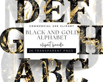 Modern Gold Glitter Alphabets PNG, Transparent Gold Fonts Letters ...
