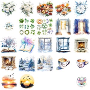 44 cliparts du Nouvel An : de belles illustrations pour célébrer le premier jour de l'année