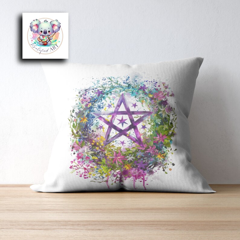 Ostara Clipart Spring Pentacle Elegance 4 PNG Set Instant Download - Etsy