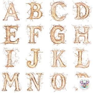 Elegante alfabeto de champán: conjunto completo de 26 letras en un diseño impresionante de alta resolución para temas de Año Nuevo y celebraciones
