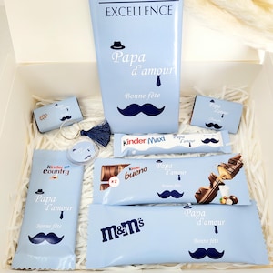 Personalized gourmet box for Grandfathers&#39; Day, Grandfathers&#39; Day gift box, Grandpa gift, personalized chocolate, Grandfathers&#39; Day