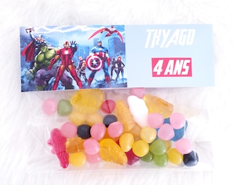 Personalized candy bag, personalized confectionery, personalized sweets, personalized children's birthday decorations, birthday