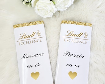 Personalized chocolate bar, wedding, baptism, godfather, godmother, personalized chocolate, gift to offer, personalized guest gift