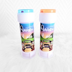 Tubo per bolle personalizzato, soffiatore per bolle personalizzato, cancelleria personalizzata, compleanno per bambini, regalo personalizzato per bambini
