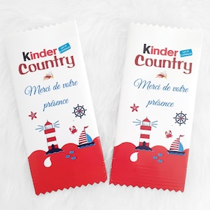 Kinder Country personnalisé, décoration personnalisée pour anniversaire, mariage, baptême, confiserie personnalisée, chocolat personnalisé