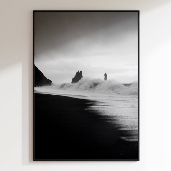 Reynisdrangar 2 - Reynisfjara, Islande, Premium Fine Art Print, Certificat d'authenticité, Non encadré, A4, A5