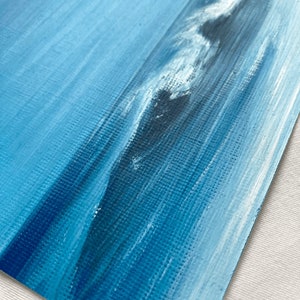 Décor de salle de vague de mer, peinture à lhuile originale de vague docéan, peinture de mer, peinture de paysage, peinture à lhuile de vague bleue, paysage marin minimaliste image 6