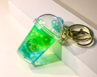 Custom Keychain | Mini Milk Tea Boba Keychain | Refreshing Mixed Soda Drink Keychain | Personalized Gift | Bag Charm | Acrylic Keychain