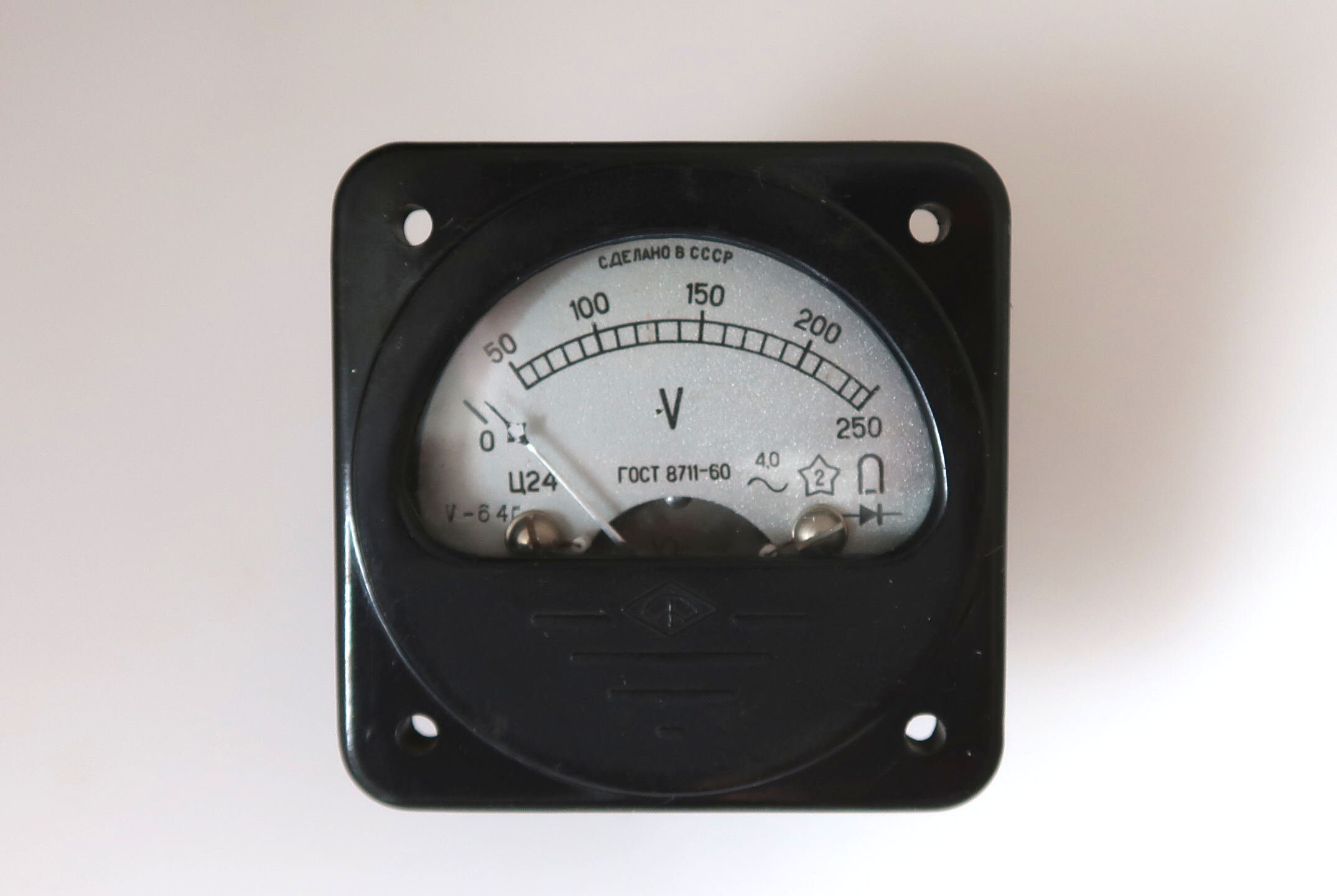 レトロAMMETER New Vintage Readrite Amp Panel Meter 8 Amps Antique Ammeter