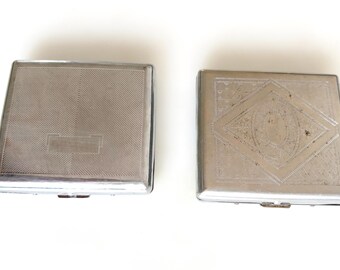 comoy's of london cigarette case Vintage Boxed Very Elegant As New Comoy Vest Pocket Black Sandblast