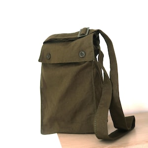 Vintage Army Bag, Small Canvas Military Shoulder Bag - Etsy