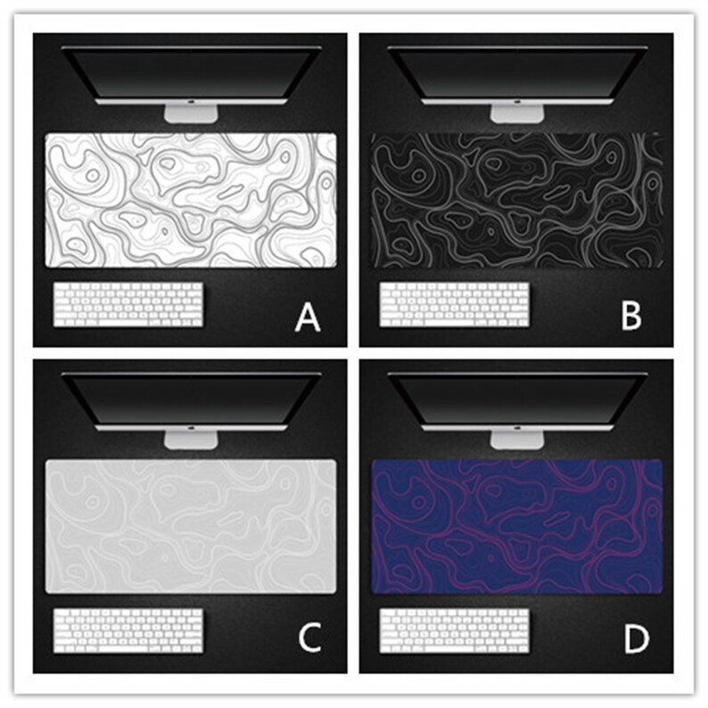 Simple Texture Mouse Pad Techsource Mousepad Silicone Mouse Etsy