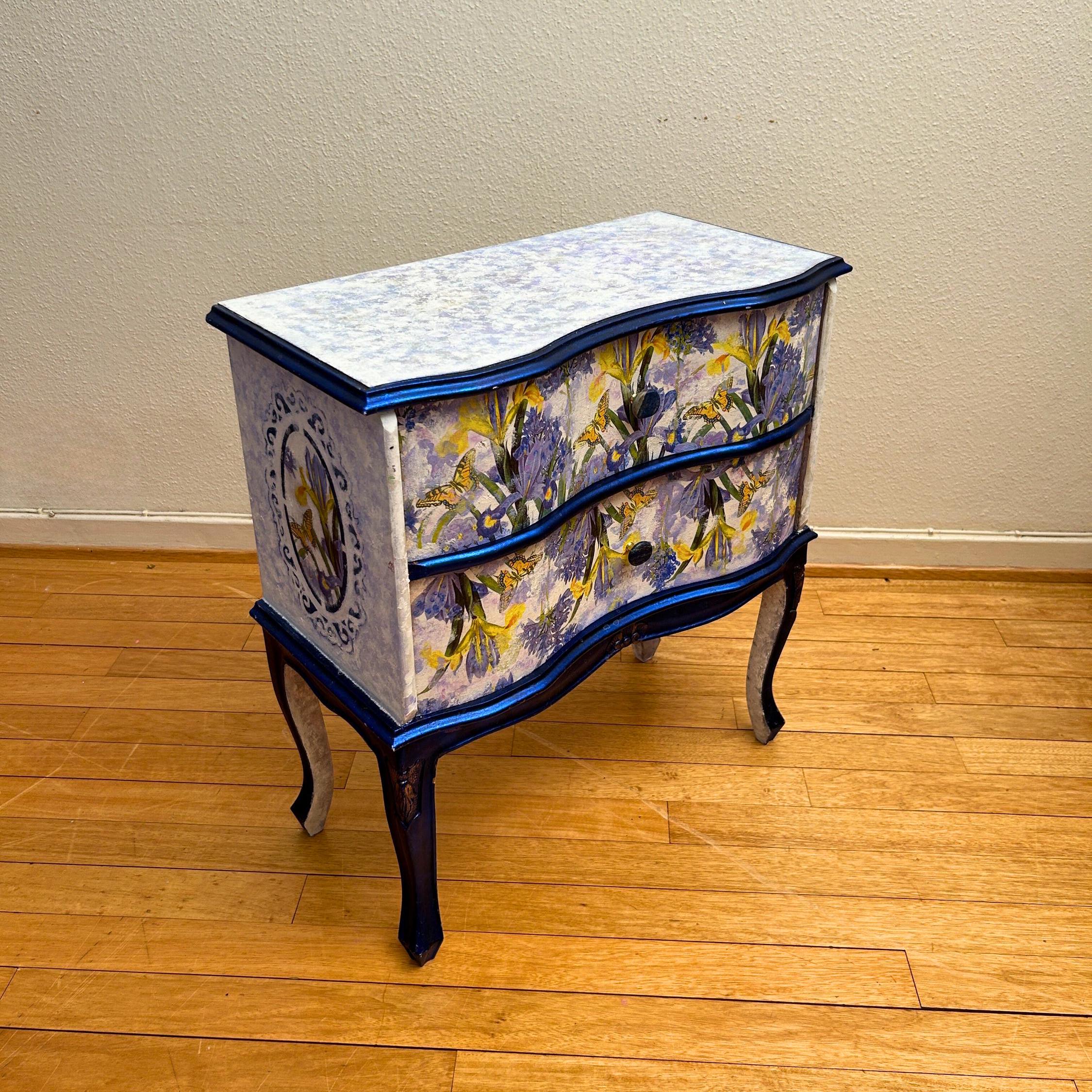 Antique Dresser | Re-Designed | Nightstand | Lingerie Chest | Bedroom Kommode | Handmade | KiyanStudio