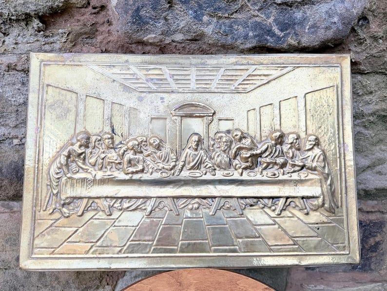 The Last Supper Vintage Brass Wall Plaque Christian Home Decor - Etsy