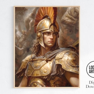 Alessandro Magno, Re macedone, Ellenistico, Arte greca, Famoso leader, Uso commerciale, Inaugurazione della casa, Download digitale stampabile n. 2