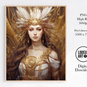 Goddess Demeter Harvest Fertility, Greek Mythology, Mysticism Wicca Art Occult, Gothic Decor, Digital Download, Printable, Commercial Use #1