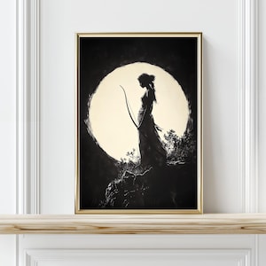Goddess Artemis Diana Goddess Wilderness Hunt Greek Roman Mythology Wicca Occult Gothic Decor Digital Download Printable Commercial Use #11