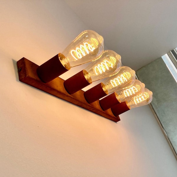 Rustic Industrial Wall/Ceiling Lamp - Vintage Charm and Elegant Lighting