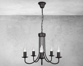 Timeless Elegance: Classic Ceiling Pendant Light with Adjustable Hanging Length and Dual-Circuit Electrical System in Black or White Finish