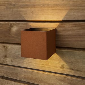 Outdoor wall light with motion sensor – Rust-effect lamp Edelrost – Garden lighting IP44 – LuminaRust 559 Sensor