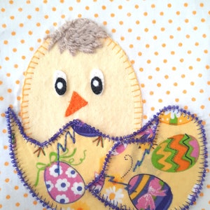 Easter appliqué pattern Chick & Egg
