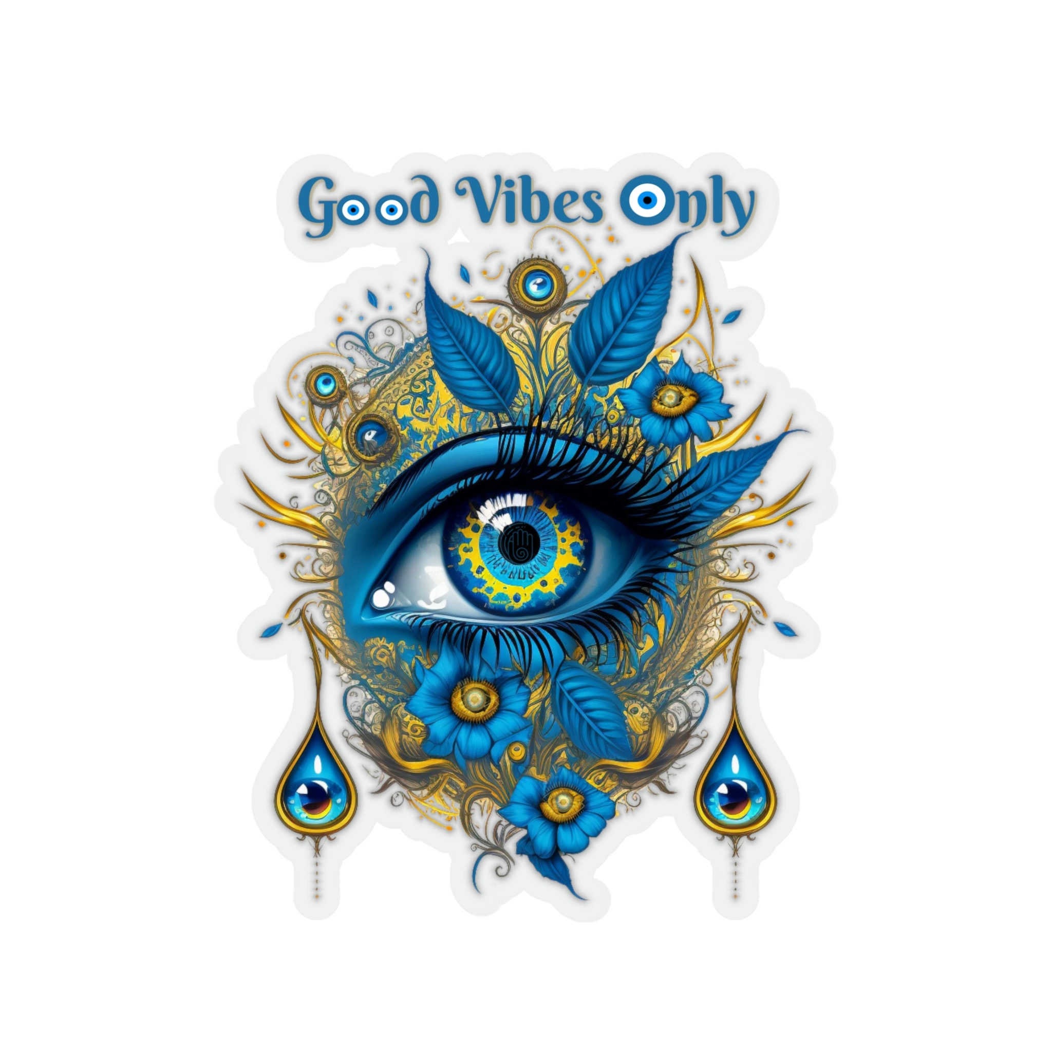 Evil Eye Stickers 1/2 Each, Planner Stickers, Good Luck Stickers