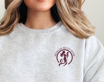 Preppy Mother's Day Cozy Soft Crewneck Sweatshirt, Mom Sweater, Mothers Day Gift, Worlds Best Mom Motherhood Apparel Gift