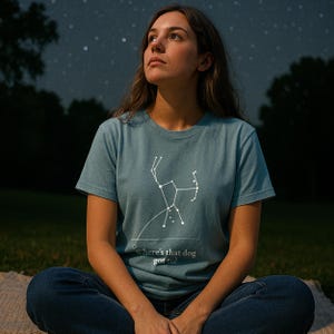 Chemise Constellation d'Orion, t-shirt d'astronomie amusant avec carte des étoiles, t-shirt aux couleurs confortables pour les astronomes et les penseurs cosmiques
