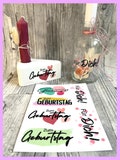 Rub Ons I Rub-On Modern, RANDLOS, GL\u00dcCKWUNSCH 2, A6, bunt\/farbig, Transfer Sticker, z.B. f. Raysin \/ Keraflott, Geschenk -weitere im Shop! product logo
