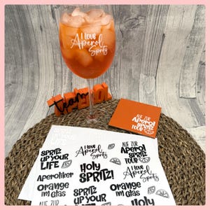 Rub-On I Rubon, Aperol Spritz, randlos, A5, schwarz o. weiß, Rubon, Rub Ons, Aperol, Spritz, Aperol-Spritz, weitere im Shop!
