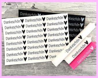 Kerzenfolie DANKESCHÖN, weiß o. schwarz, A5, Wasserschiebefolie, Kerzentattoo, Kerzensticker, Danke, Vielen Dank, Geschenk-weitere im Shop!