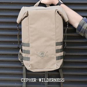 Roll Top Rucksack 20L  -  dry wax Sand