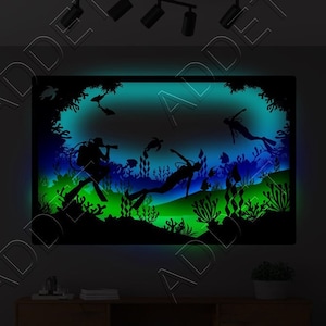 Metal Wall Decor With 3D Effect, Realistic Wall Sign, 3D metal Decor, Led Lighting Metal Wall Art, Unique Metal Wall Art, Home Decor, Bar