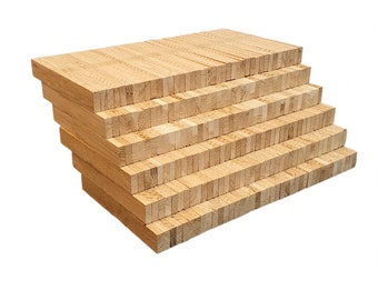 Wooden sticks and blocks for crafts made of oak - Versatile craft blocks and wooden sticks - Perfect for DIY & crafts