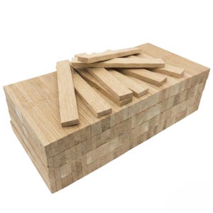 Klocki dębowe i patyczki drewniane do prac rękodzielniczych – Uniwersalne klocki dębowe do projektów DIY, kreatywne pomysły z klockami do prac rękodzielniczych