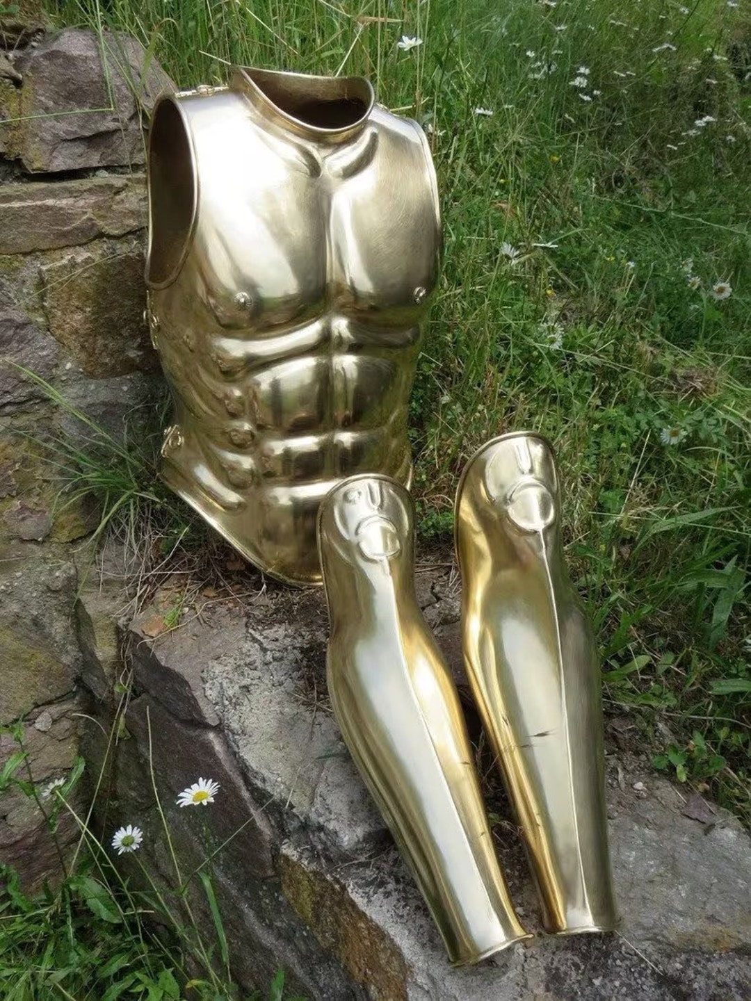 New 18 GAUGE Medieval Roman Chest Armor, Reenactment Cuirass With Roman