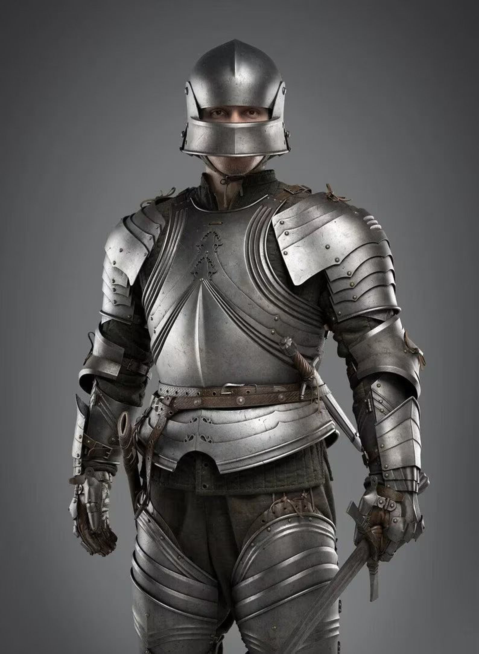 18 Gauge Full Armor Medieval Knight Suit / German Armor Suit/ of